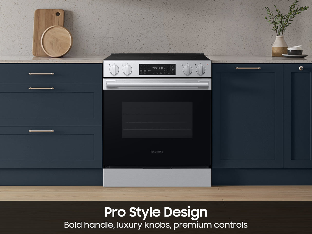 Samsung NSE70H63SR Slide-In Electric Range oven interior
