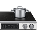 Samsung NSE80H63SW White Glass Slide-In Electric Range True Convection