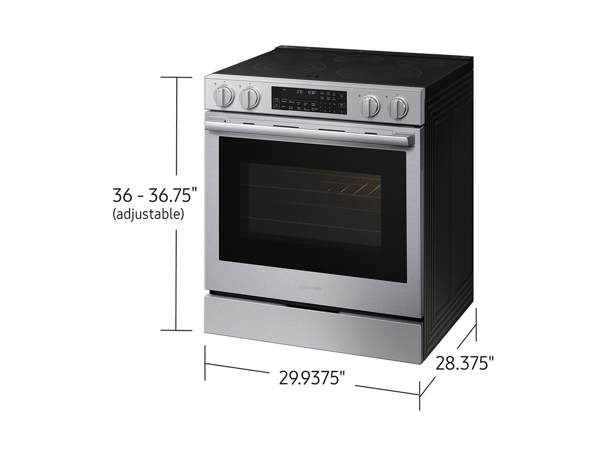 Samsung NSE90H63SR Slide-In Electric Range oven interior