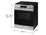 Samsung NSG70H60SR Gas Range cooktop detail