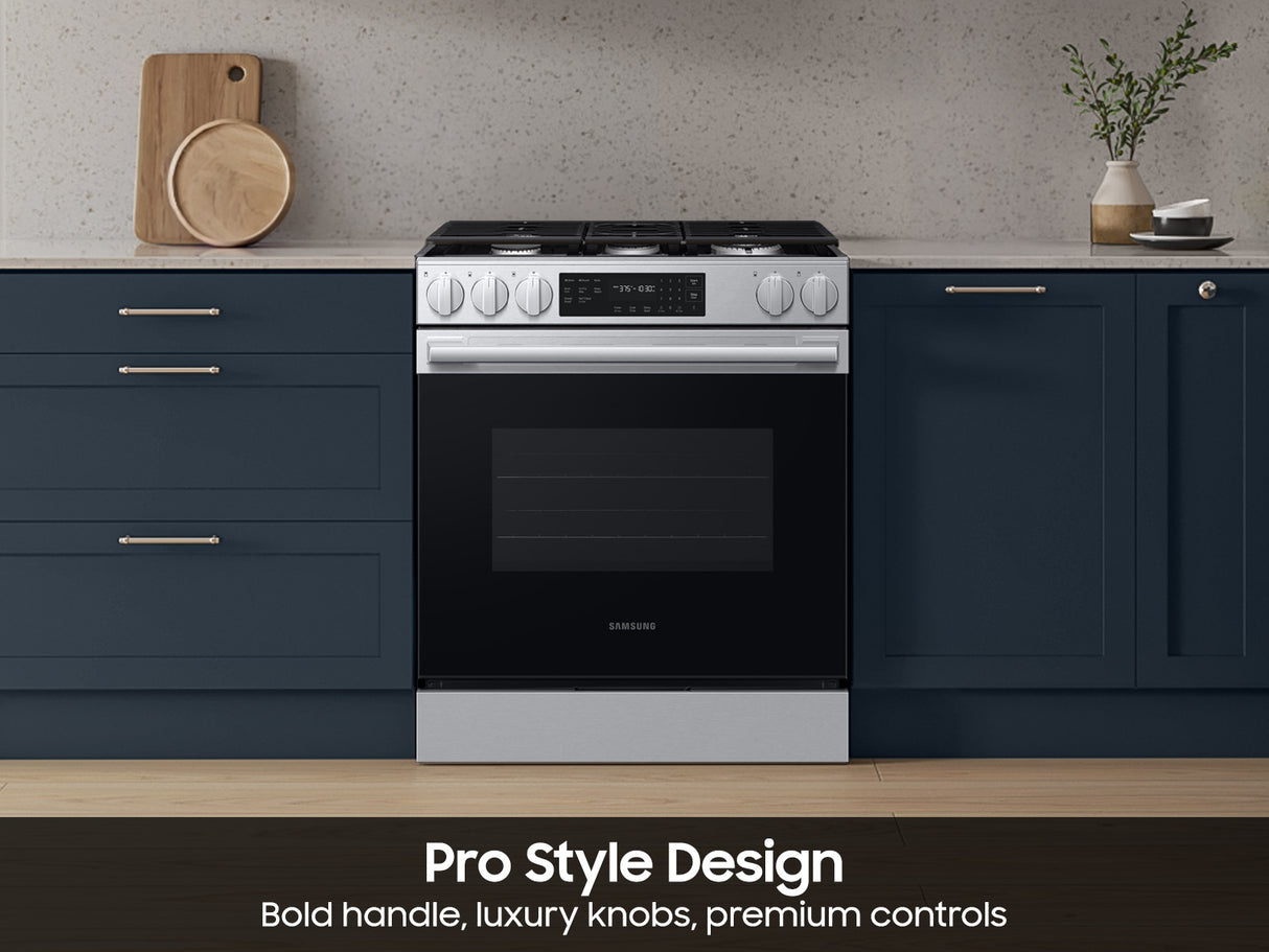 Samsung NSG70H60SR Gas Range burner detail