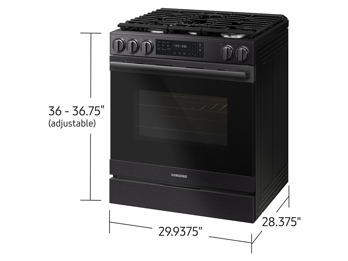 Samsung NSG80H60SE Gas Range cooktop detail