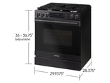 Samsung NSG80H60SE Gas Range cooktop detail