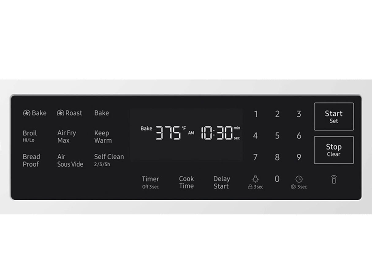 Samsung NSG80H60SW Gas Range precision knobs
