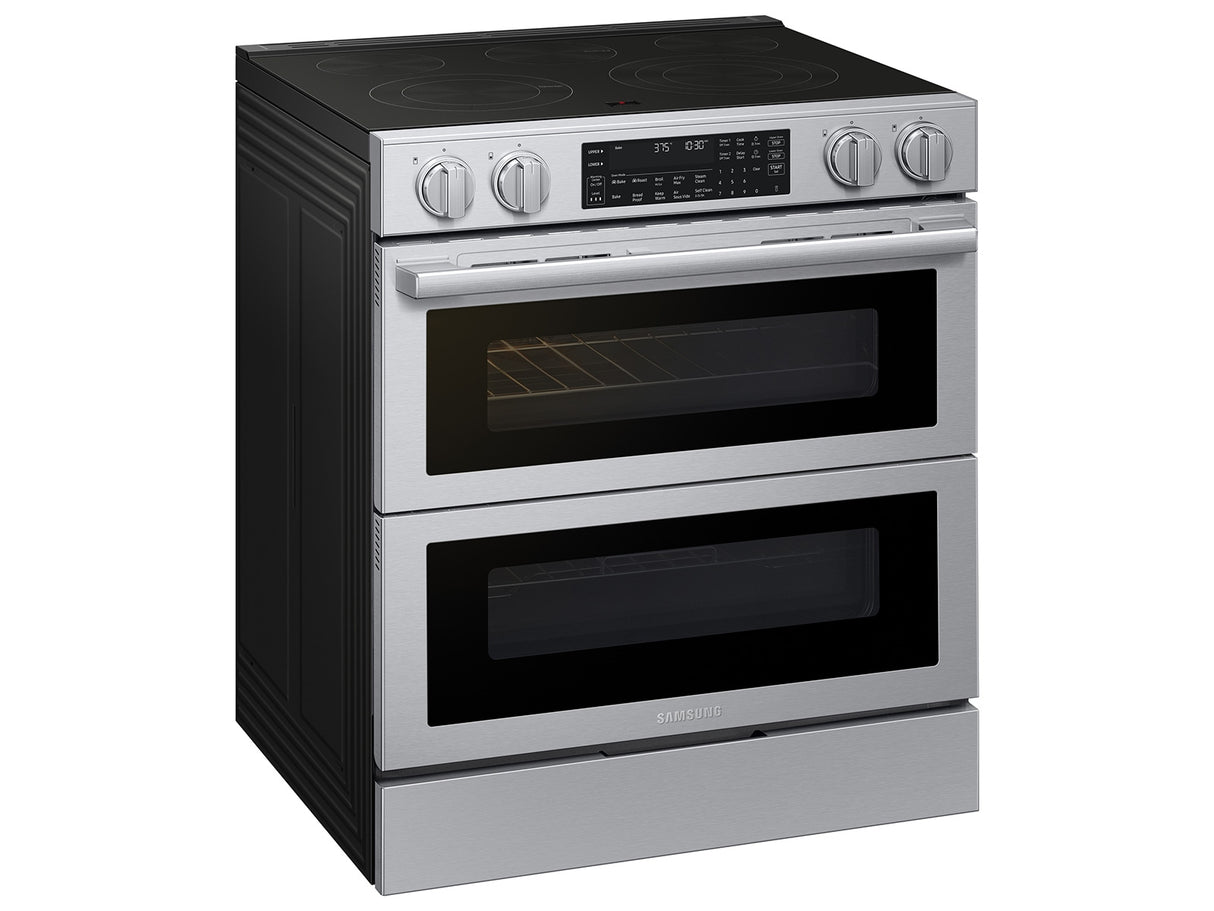 Samsung NSE90H63DR Flex Duo Slide-In Electric Range angled view