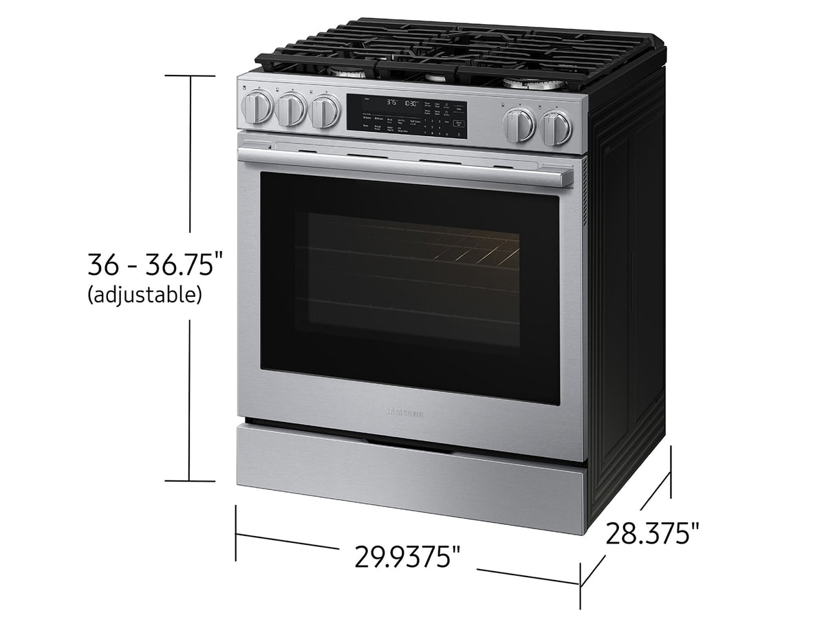 Samsung NSG90H60SR Gas Range cooktop detail