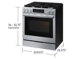 Samsung NSG90H60SR Gas Range cooktop detail