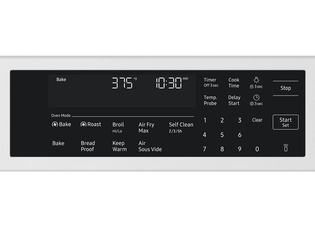 Samsung NSG90H60SW Gas Range illuminated precision knobs