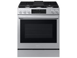 Samsung NSG90H63SR Bespoke Smart Slide-In Dual Fuel Range front view