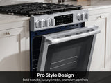 Samsung NSG90H63SR dual fuel range oven interior