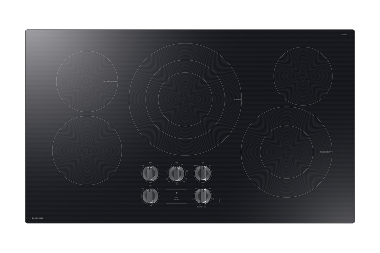 Samsung NZ36FG6432RK 36 Inch Electric Radiant Cooktop top view