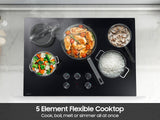 Samsung NZ30FG6332RK electric cooktop detail