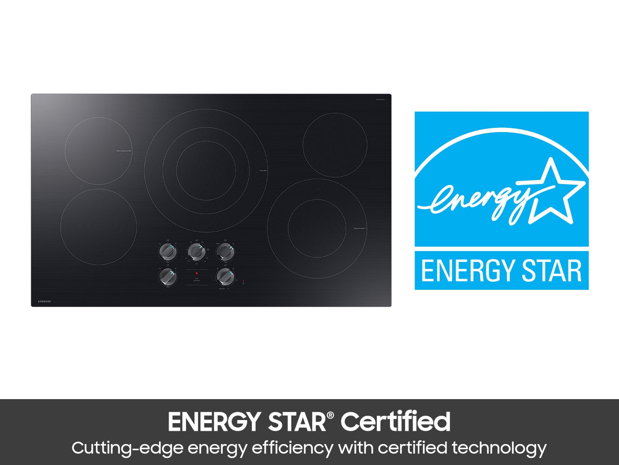 Samsung NZ36FG6432RK electric cooktop rapid boil element