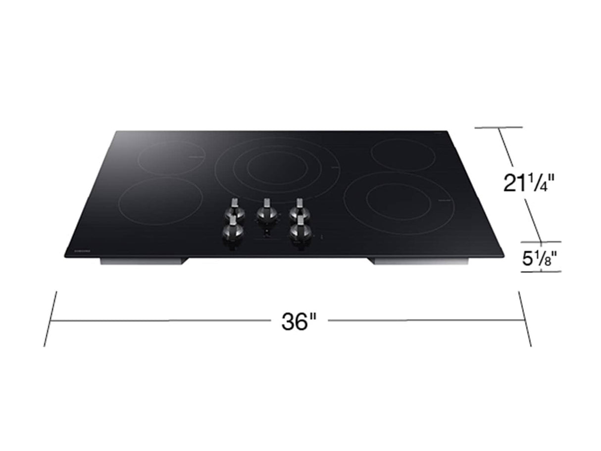 Samsung NZ36FG6432RK electric cooktop illuminated knobs