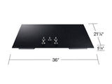 Samsung NZ36FG6432RK electric cooktop illuminated knobs