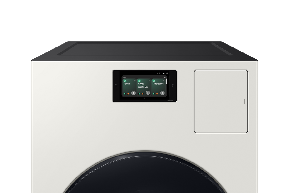 Samsung WD53DBA900HYA1 all-in-one washer dryer combo rear view