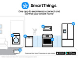 Samsung WD53DBA900HYA1 all-in-one washer dryer combo in laundry room