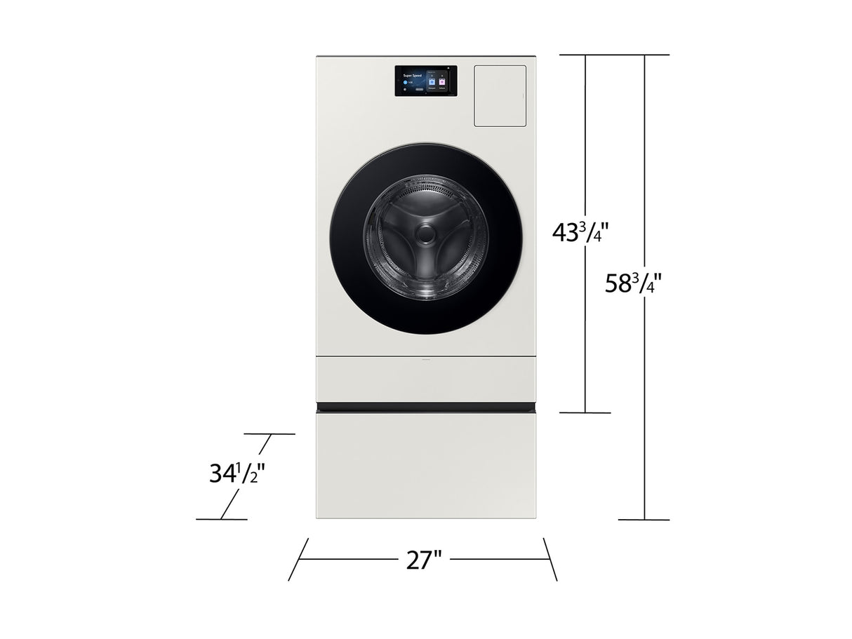 Samsung WD90F53AVYUS vented all-in-one washer dryer combo control panel