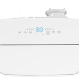 GE 8,000 BTU DOE SACC Smart Portable Air Conditioner with WiFi and Dehumidifier, Medium Rooms up to 350 sq. ft., White