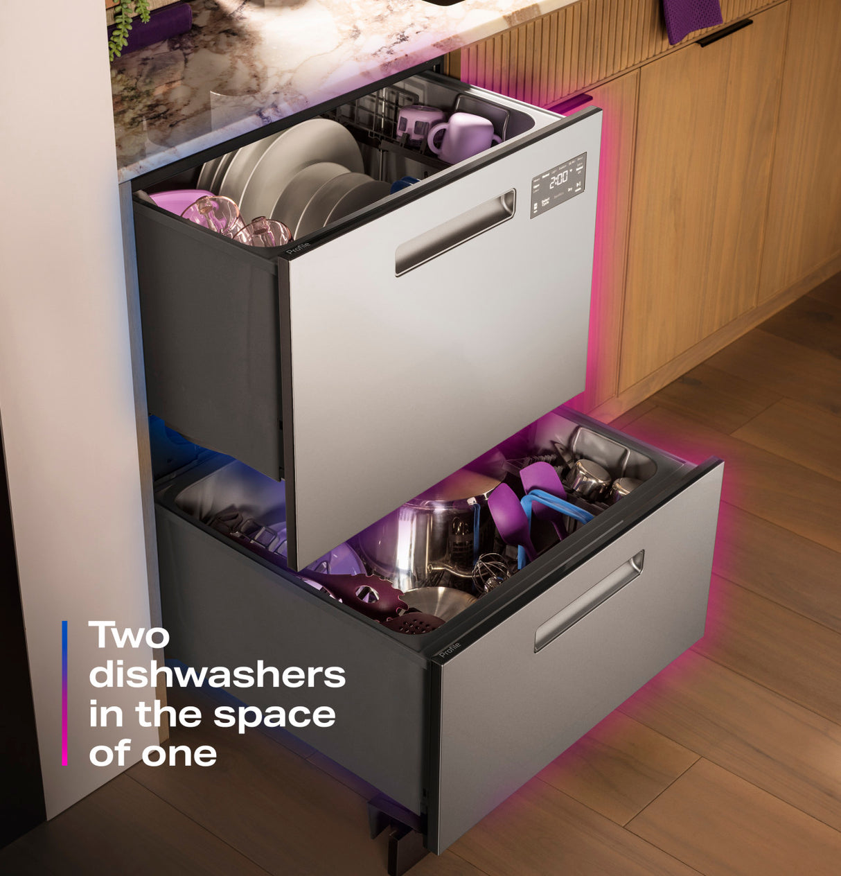 GE Profile PDD415PYYFS Double Drawer Dishwasher