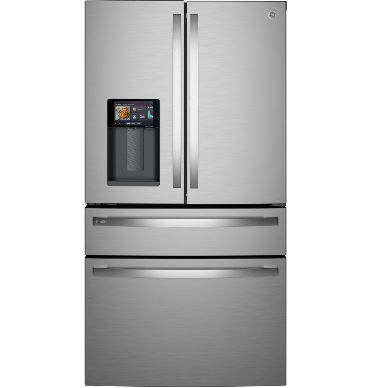 GE Profile ENERGY STAR 27.9 Cu. Ft. Smart 4-Door French-Door Refrigerator with Kitchen Assistant - PVD28HYYFS