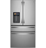 GE Profile ENERGY STAR 27.9 Cu. Ft. Smart 4-Door French-Door Refrigerator with Kitchen Assistant - PVD28HYYFS