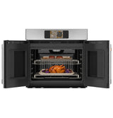 Café CTS90FP2ZS1 wall oven 7 inch full-color touch LCD display detail