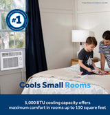 GE 5,000 BTU Mechanical Window Air Conditioner, 115V, Small Rooms up to 150 sq. ft., White