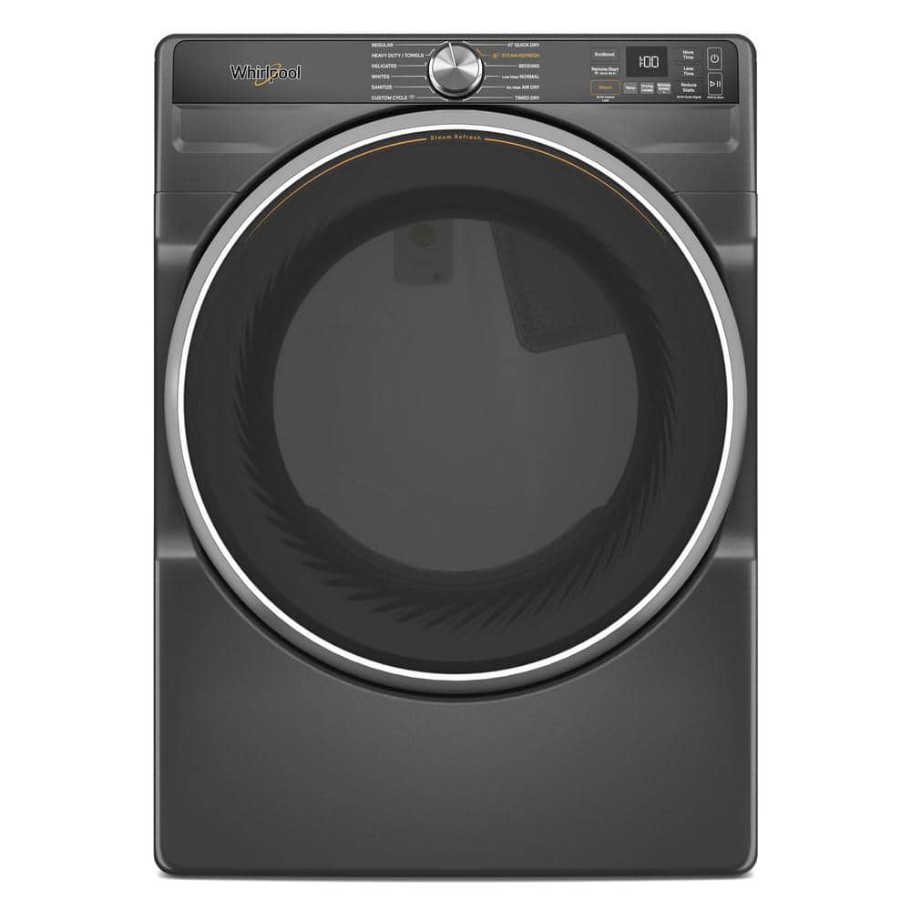 Whirlpool WGD6720RU 7.4 cu ft Front Load Gas Dryer in Volcano Black