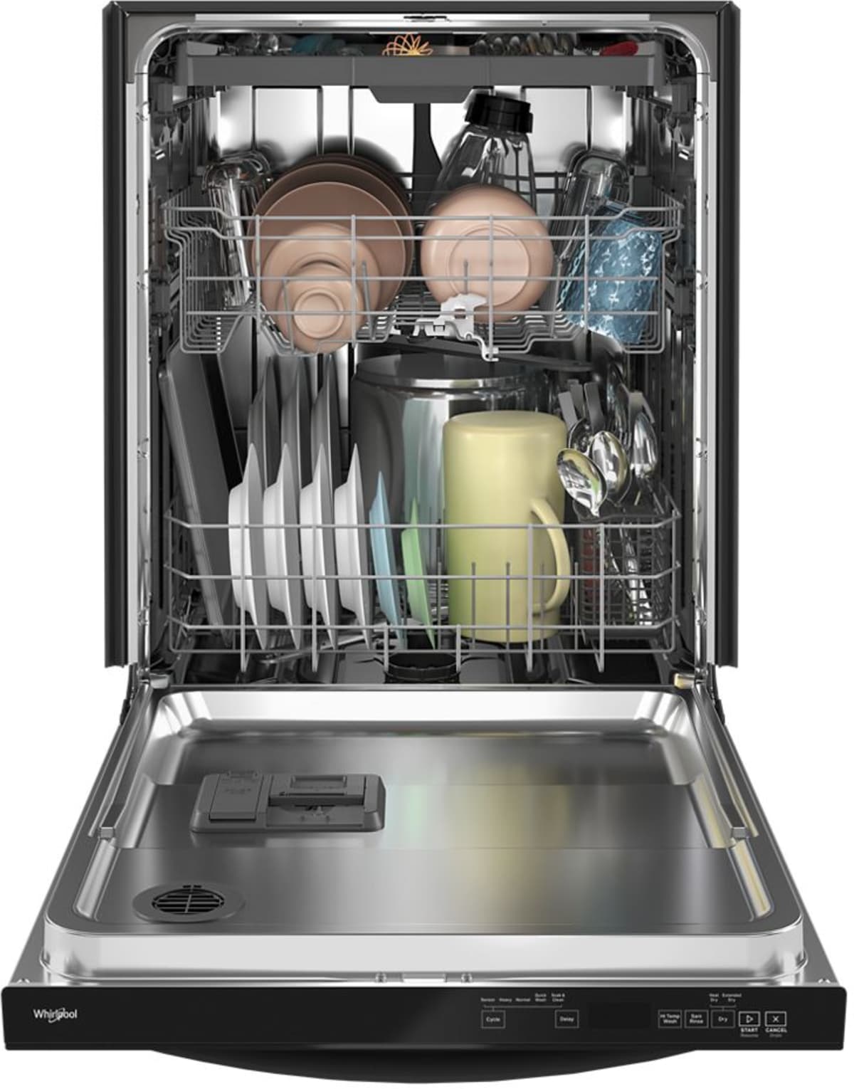 Whirlpool WDT750SAKB 13 place setting capacity with third rack