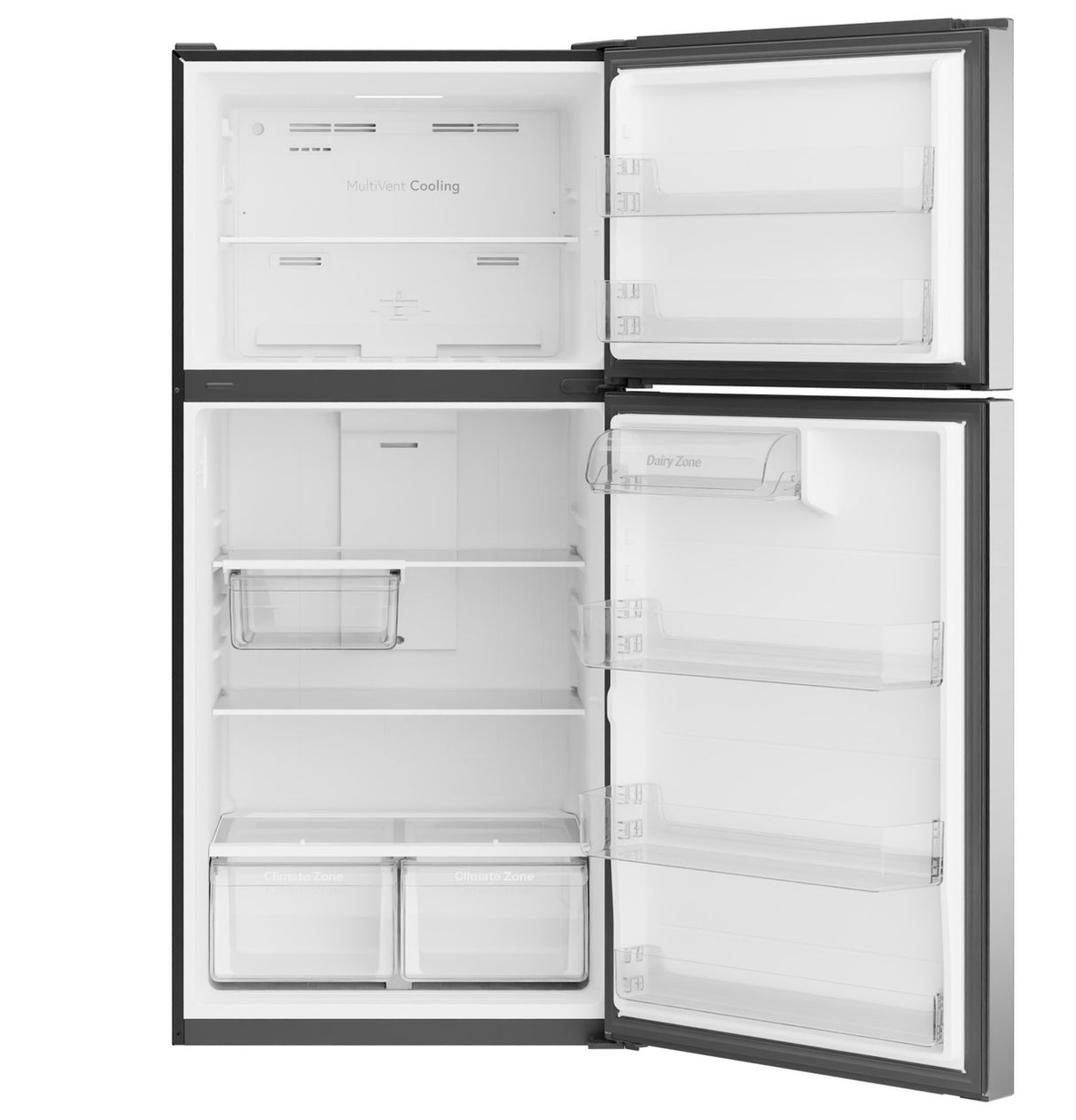 GE GPS19KYZFS refrigerator angled view