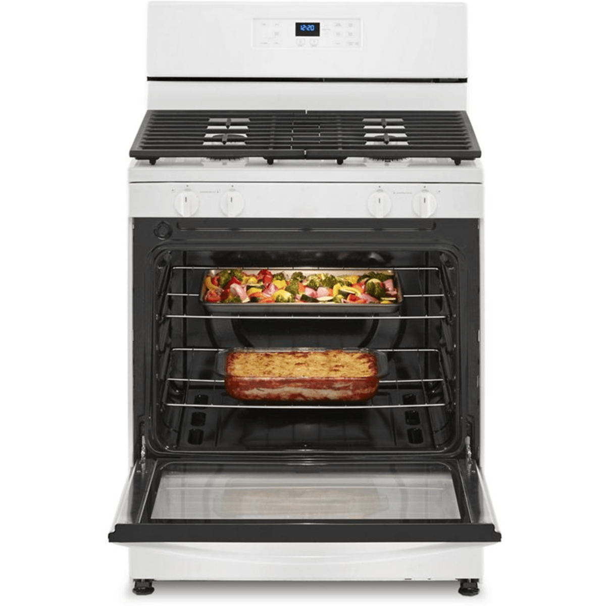 Whirlpool WFG320M0MW 30" 5.1 cu. ft. Freestanding Gas Range in White
