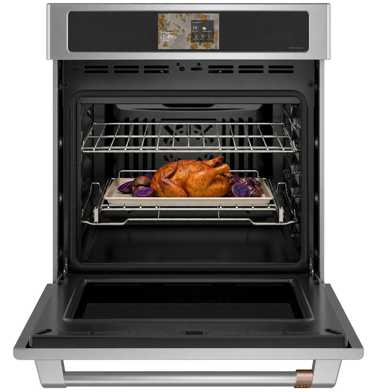 Café 27" Smart Single Wall Oven with True European Convection, 4.3 cu. ft. – Stainless Steel