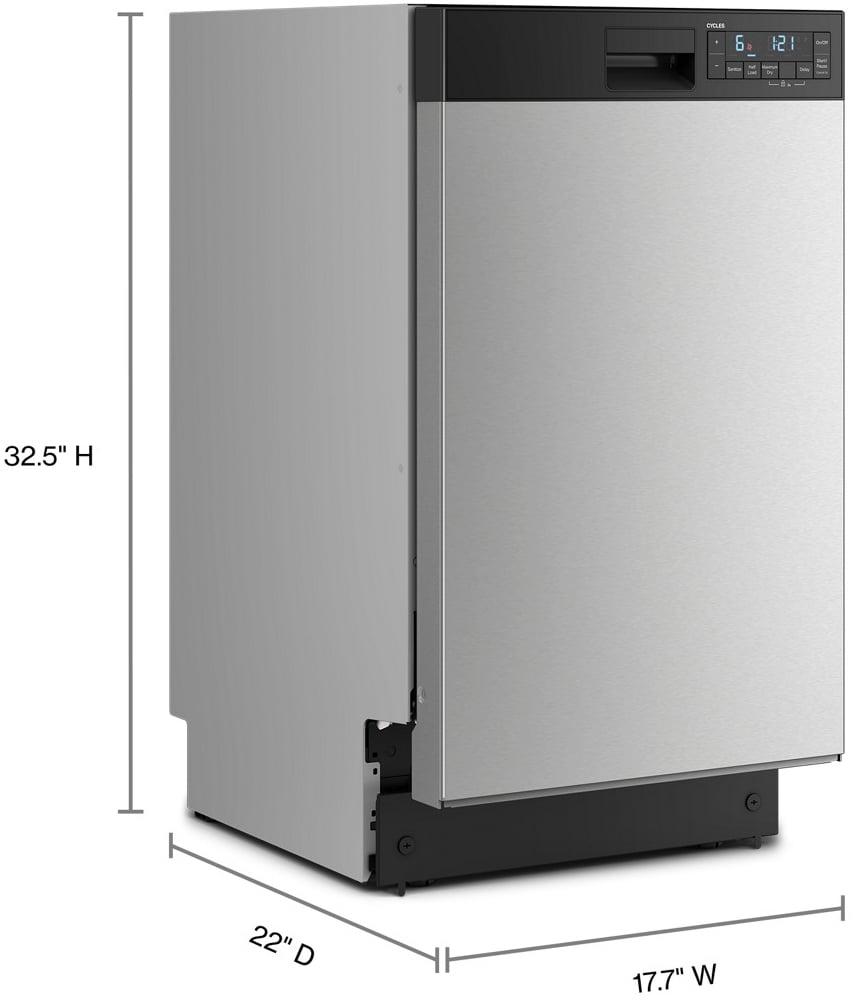 Whirlpool WDFS5118SS dimension diagram