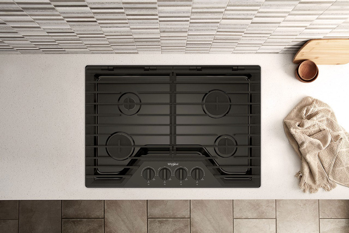 Whirlpool WCGK5030PB installed in a countertop