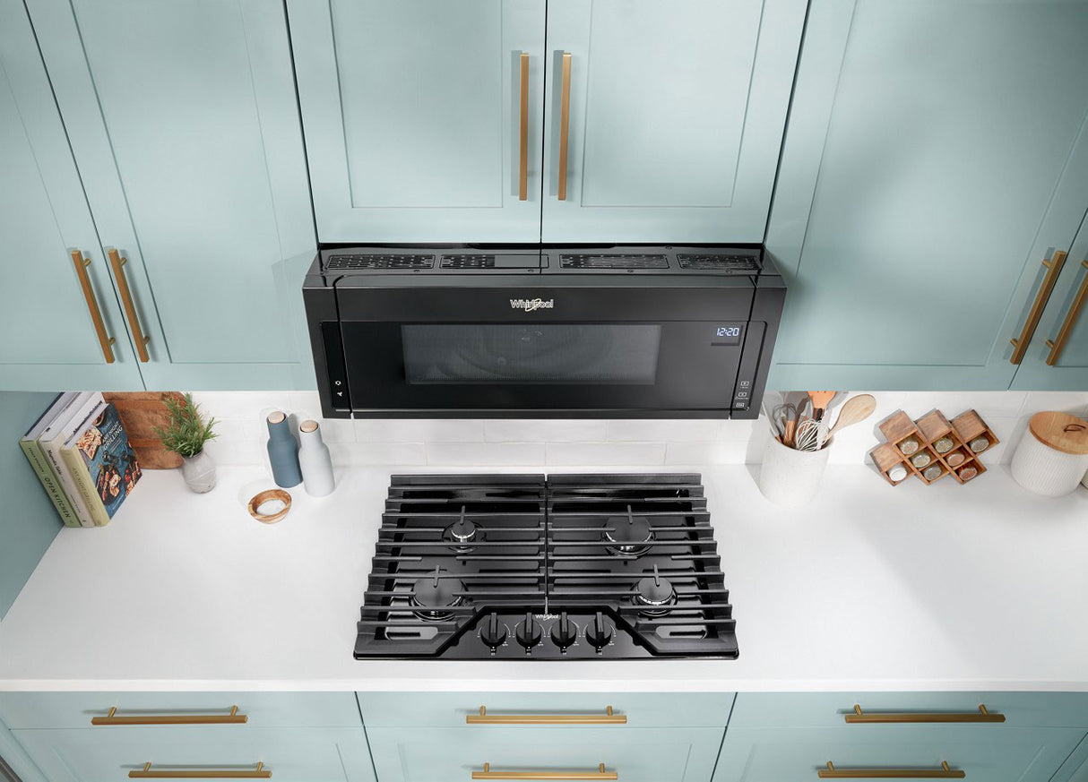 Whirlpool WCGK5030PB lifestyle kitchen view
