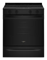 Whirlpool WSES3330TB black electric range front