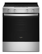 Whirlpool WSES3330TS stainless steel electric range front