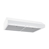 Broan GLA1303WW Glacier 30 in. under-cabinet range hood in white, front view
