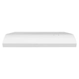 Whirlpool UXT4030ADW 30 in. under-cabinet range hood in white - front view