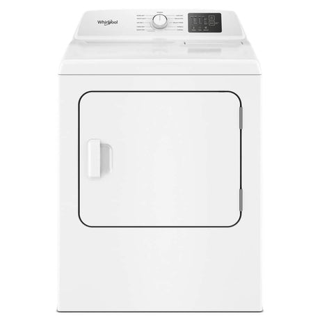 Whirlpool WED4105LSW 7.0 cu. ft. long vent electric dryer in white - front view