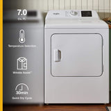 Whirlpool WED4105LSW electric dryer - in laundry room