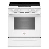 Whirlpool WSES3330TW 30-inch slide-in electric range in white