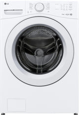 LG WM3420CW front load washer straight-on front image