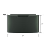 GE Profile GFP1528PWGN laundry pedestal detail view
