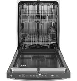 GE GDT670SYVFS - 24 in. Top Control Flush-Mount Dishwasher with 45 dBa Sound Level, 3rd-Rack & Dry Boost - Fingerprint Resistant Stainless