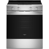 Whirlpool WSES5030SZ 30" Slide-In Electric Smart Range in Fingerprint Resistant Stainless Steel