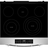 Whirlpool WSES5030SZ 30" Slide-In Electric Smart Range in Fingerprint Resistant Stainless Steel