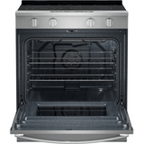 Whirlpool WSES5030SZ 30" Slide-In Electric Smart Range in Fingerprint Resistant Stainless Steel