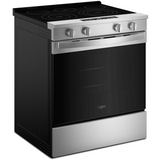 Whirlpool WSES5030SZ 30" Slide-In Electric Smart Range in Fingerprint Resistant Stainless Steel
